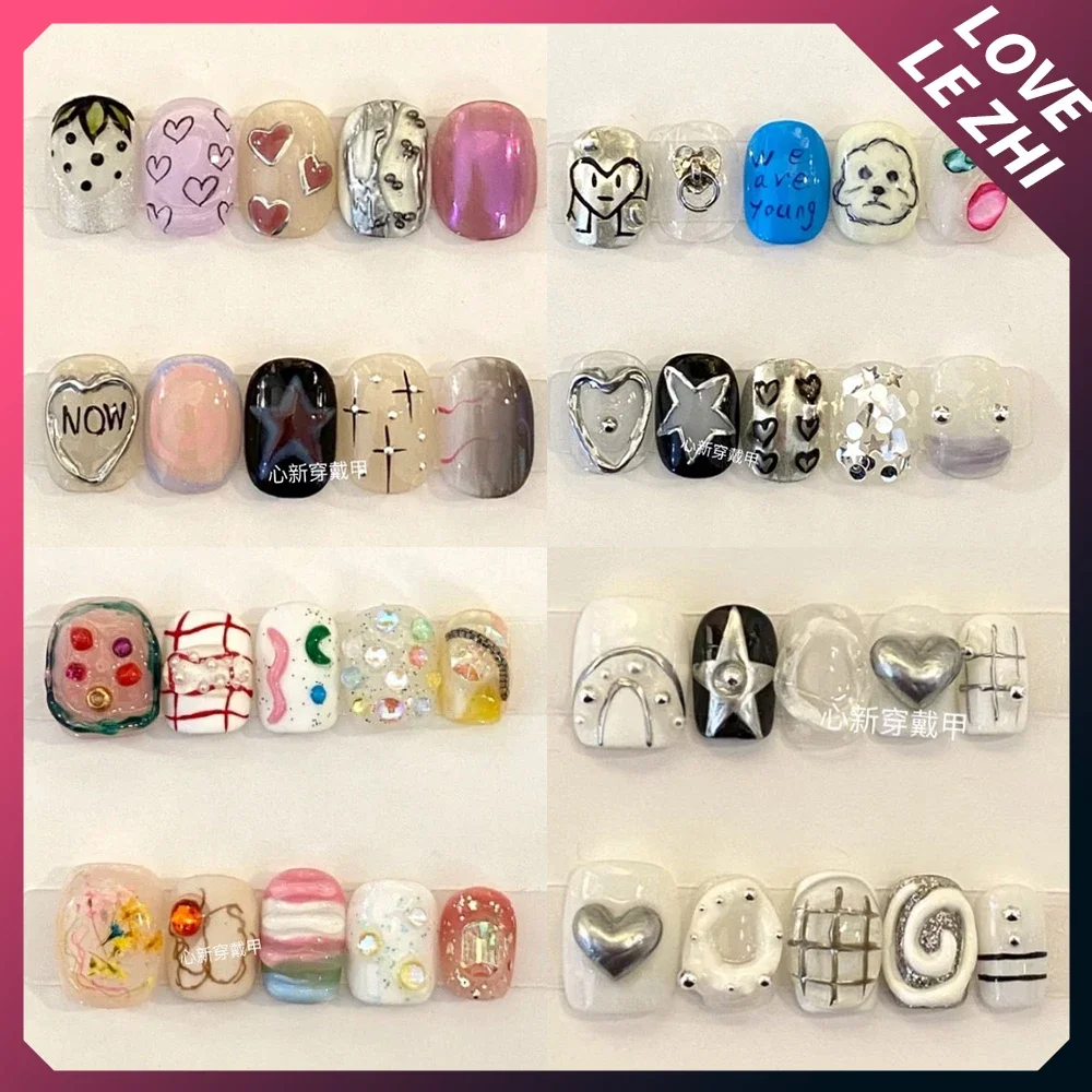 Nail Art Xs - 10 stuks diy creativiteit grappige mash-up