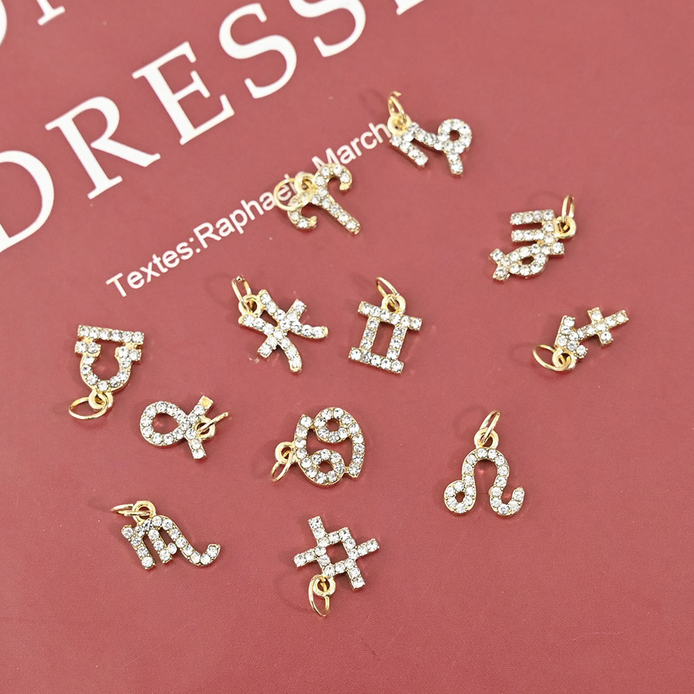 Nail Art Xs - 10 Stuks 12 Constellation Dangle Nail