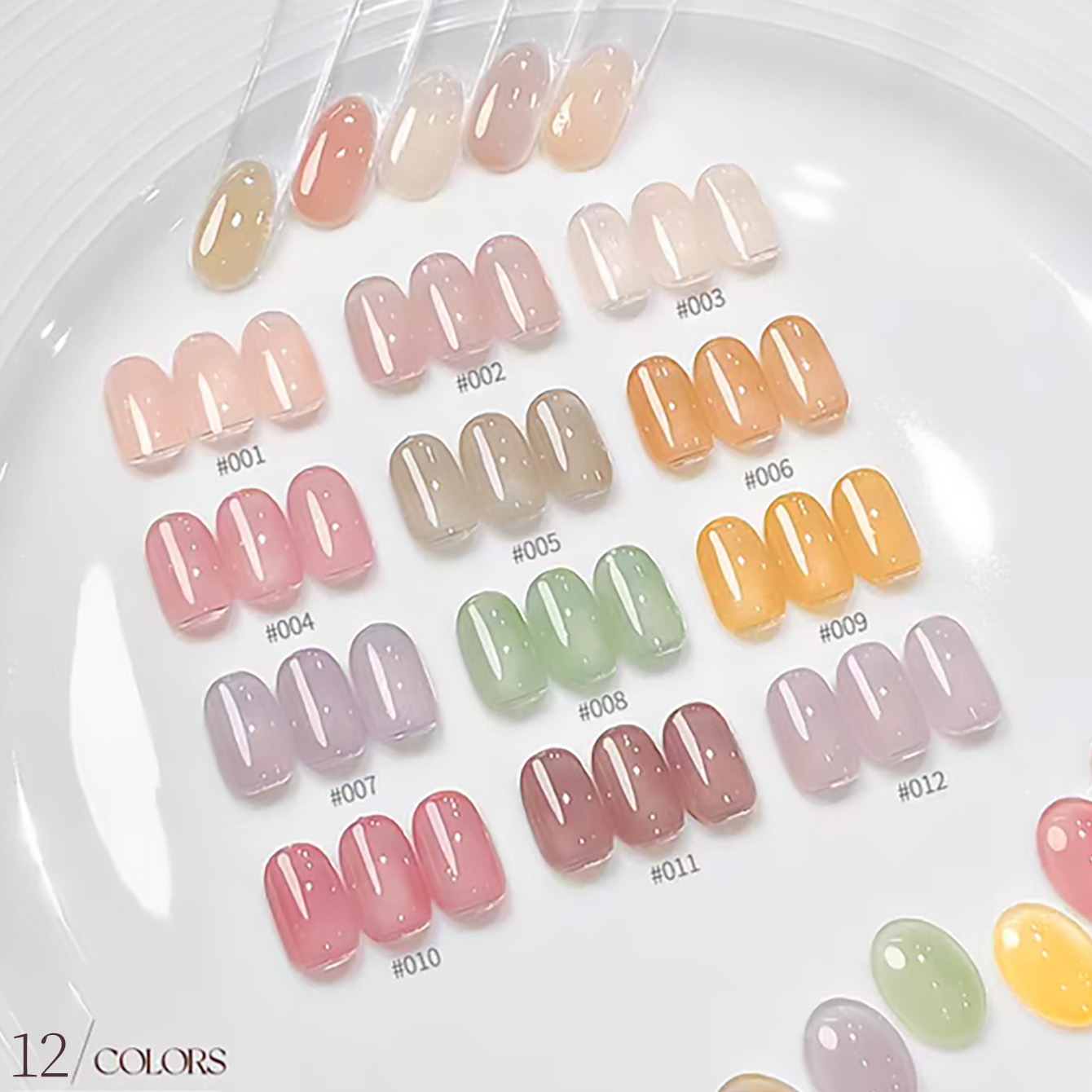 Nail Art Ice Blue - 1 stuk TC Ice Transparante Zachte