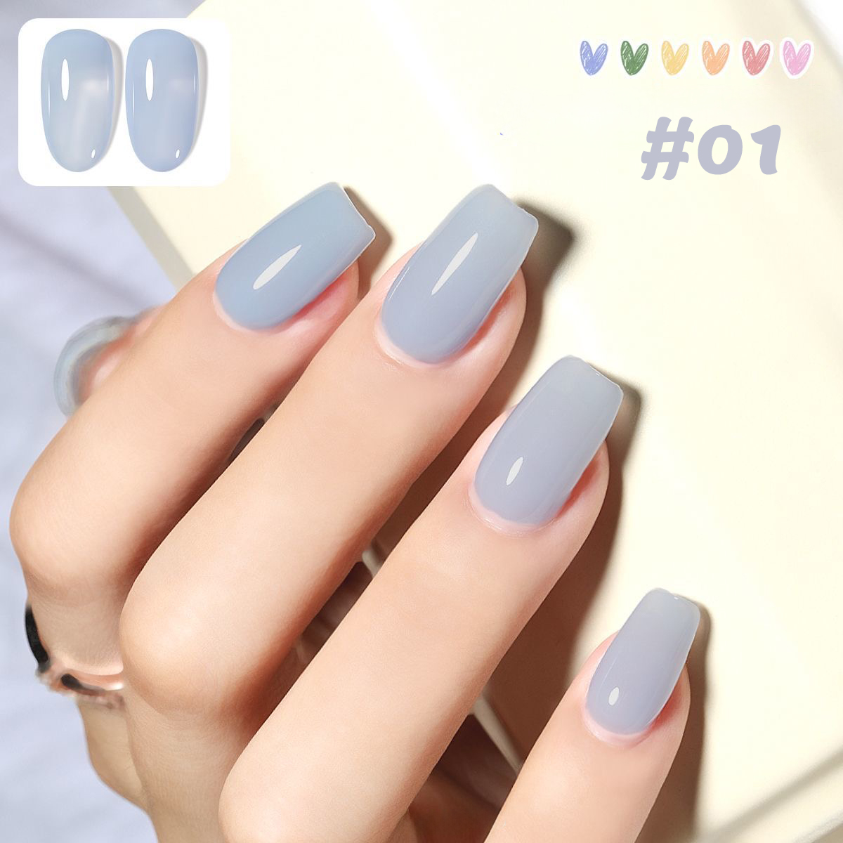 Nail Art Ice Blue - MIANEL 12ML 2026 Nieuwe Zomer Nagelkunst