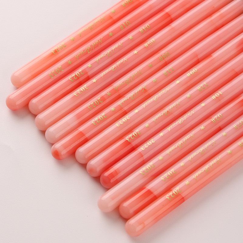12-delige roze ingelegde jade  - Nail Art Pink Soft recensie en prijs