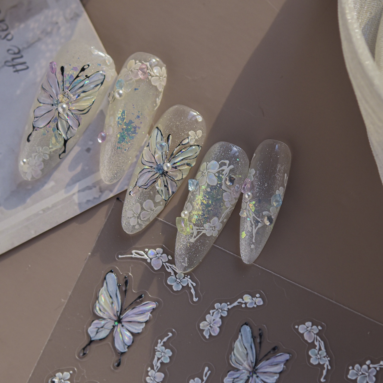 Blauwe vlinder ijslaser blauwe - Nail Art Ice Blue recensie en prijs