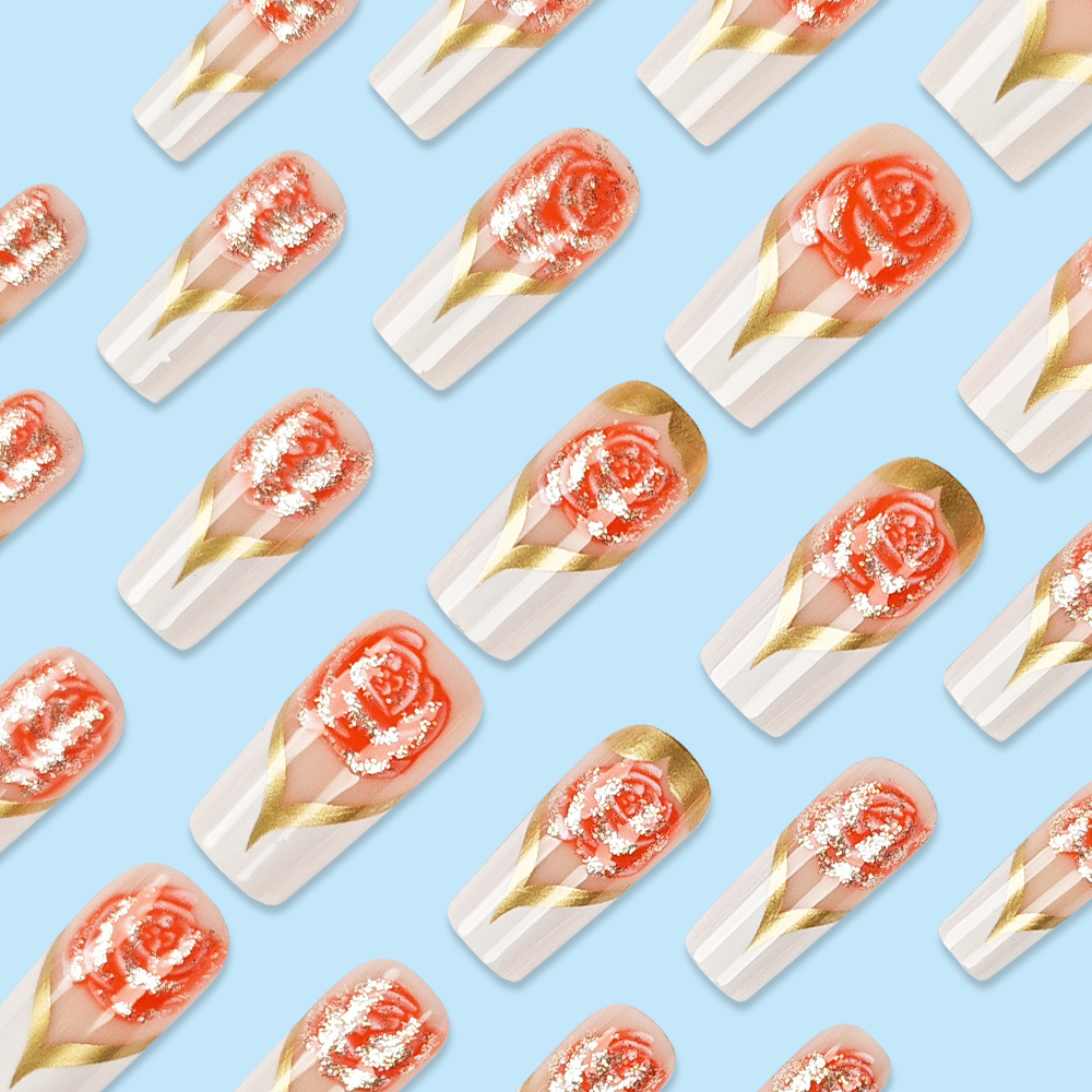 Witte Franse Tip Druk op Nagel - Nail Art French Nails recensie en prijs