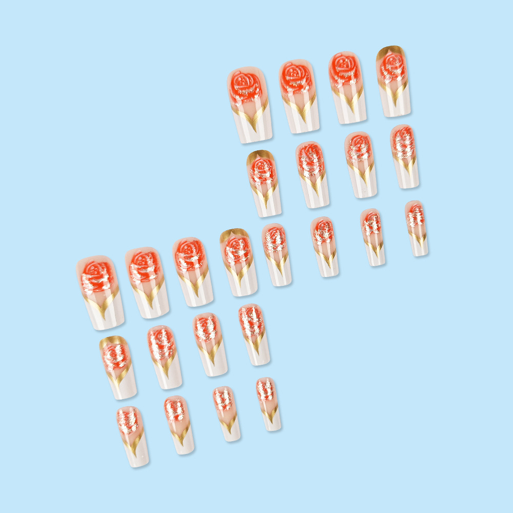 Witte Franse Tip Druk op Nagel - Nail Art French Nails recensie en prijs