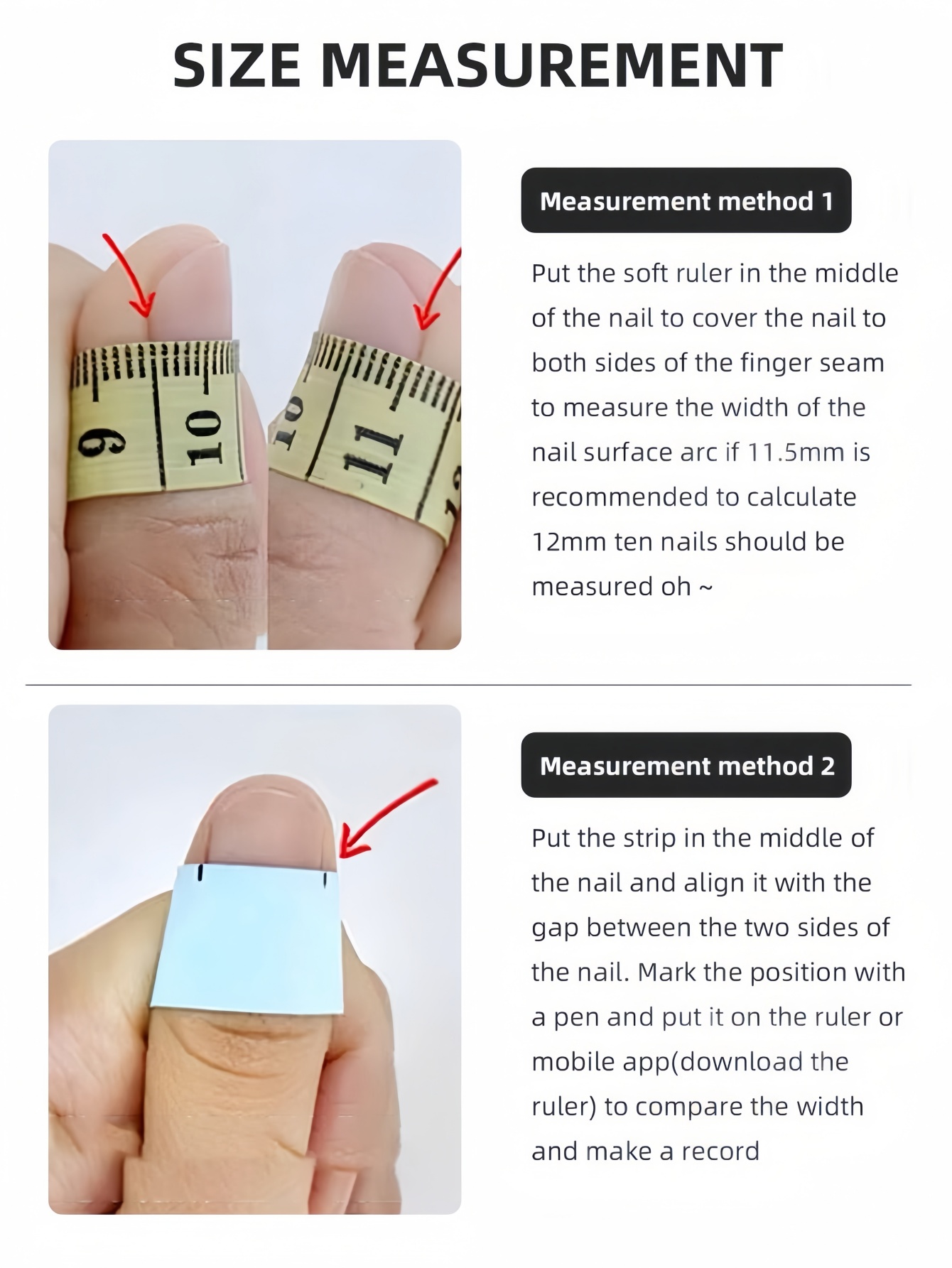 10 korte vierkante en ronde na - Nail Art French Nails recensie en prijs