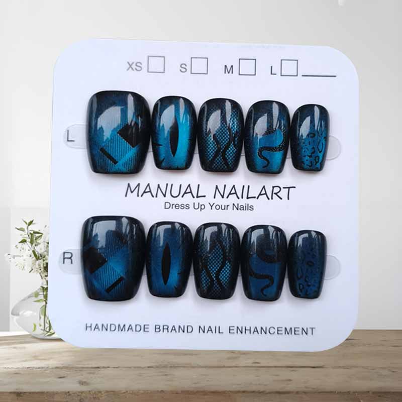 10 stuks donkere stijl koele w - Nail Art Emerald Blue recensie en prijs