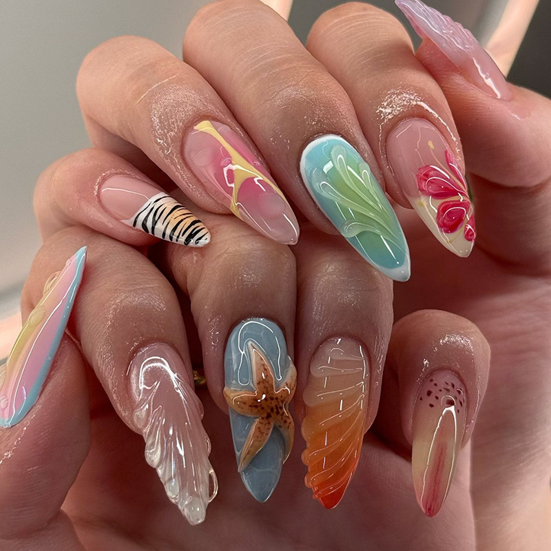 24 stuks middellange Franse am - Nail Art Xs recensie en prijs