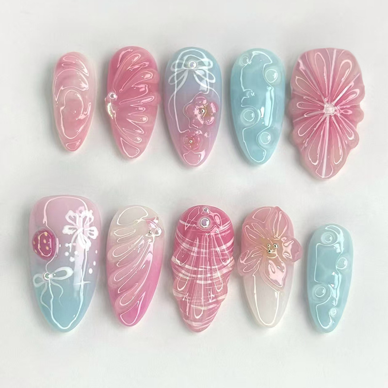 24 stuks middellange Franse am - Nail Art Xs recensie en prijs