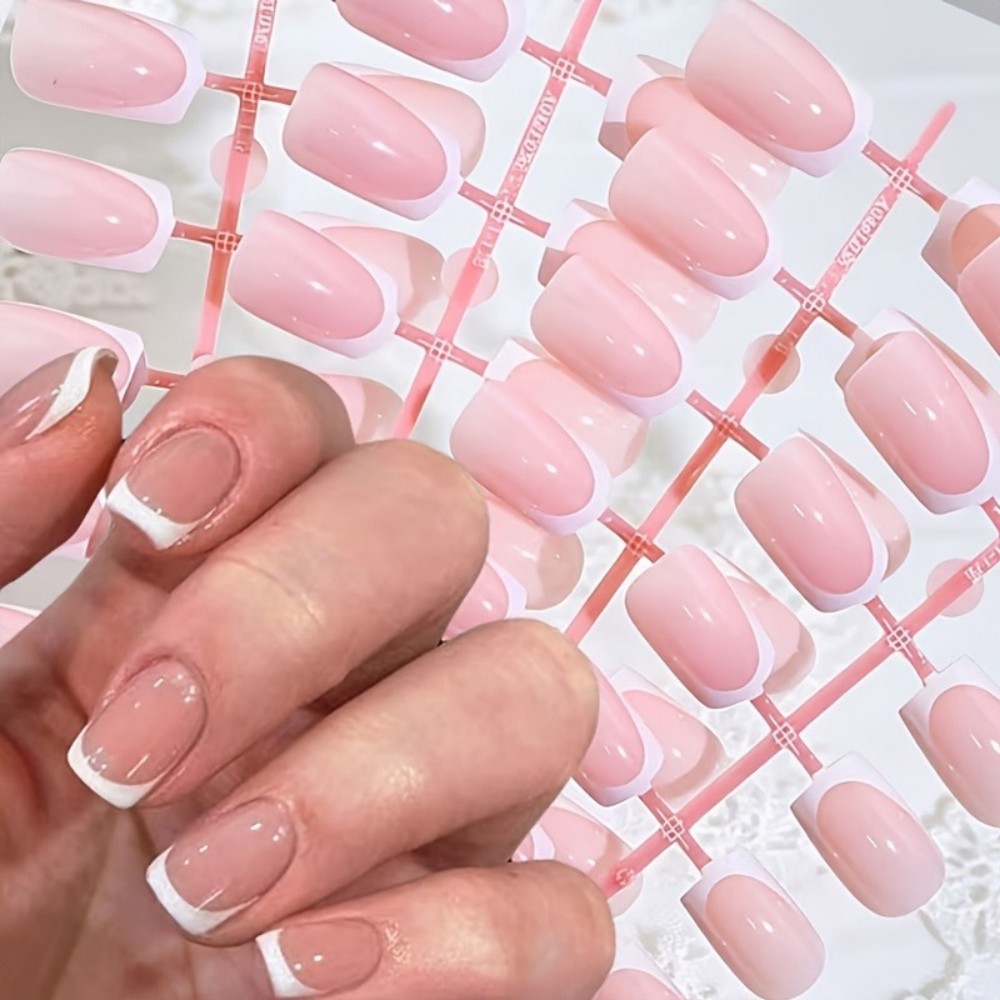 120 stuks korte vierkante Fran - Nail Art French Nails recensie en prijs
