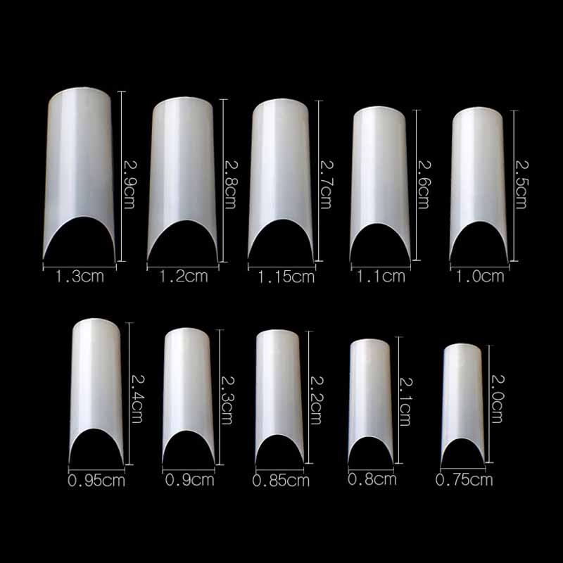Nageltips 500 stuks C-gebogen  - Nail Art Xs recensie en prijs