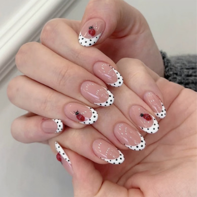 24 stuks amandelvormige kunstn - Nail Art French Nails recensie en prijs