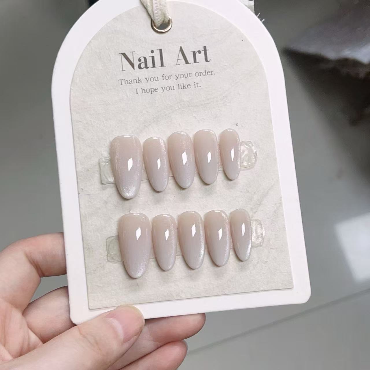 10 stuks effenkleurige handgem - Nail Art French Nails recensie en prijs