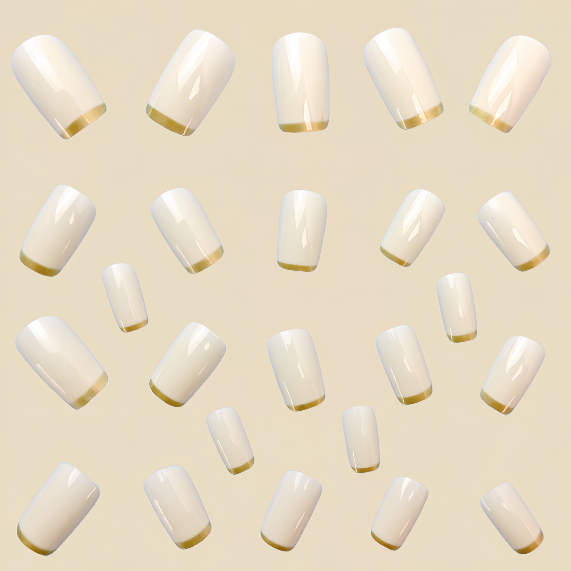 Medium nepnagels voor vrouwen, - Nail Art French Nails recensie en prijs