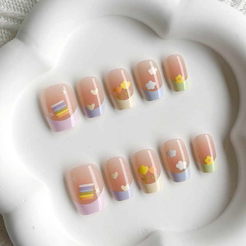 10 stuks dames lente frisse en - Nail Art French Nails recensie en prijs