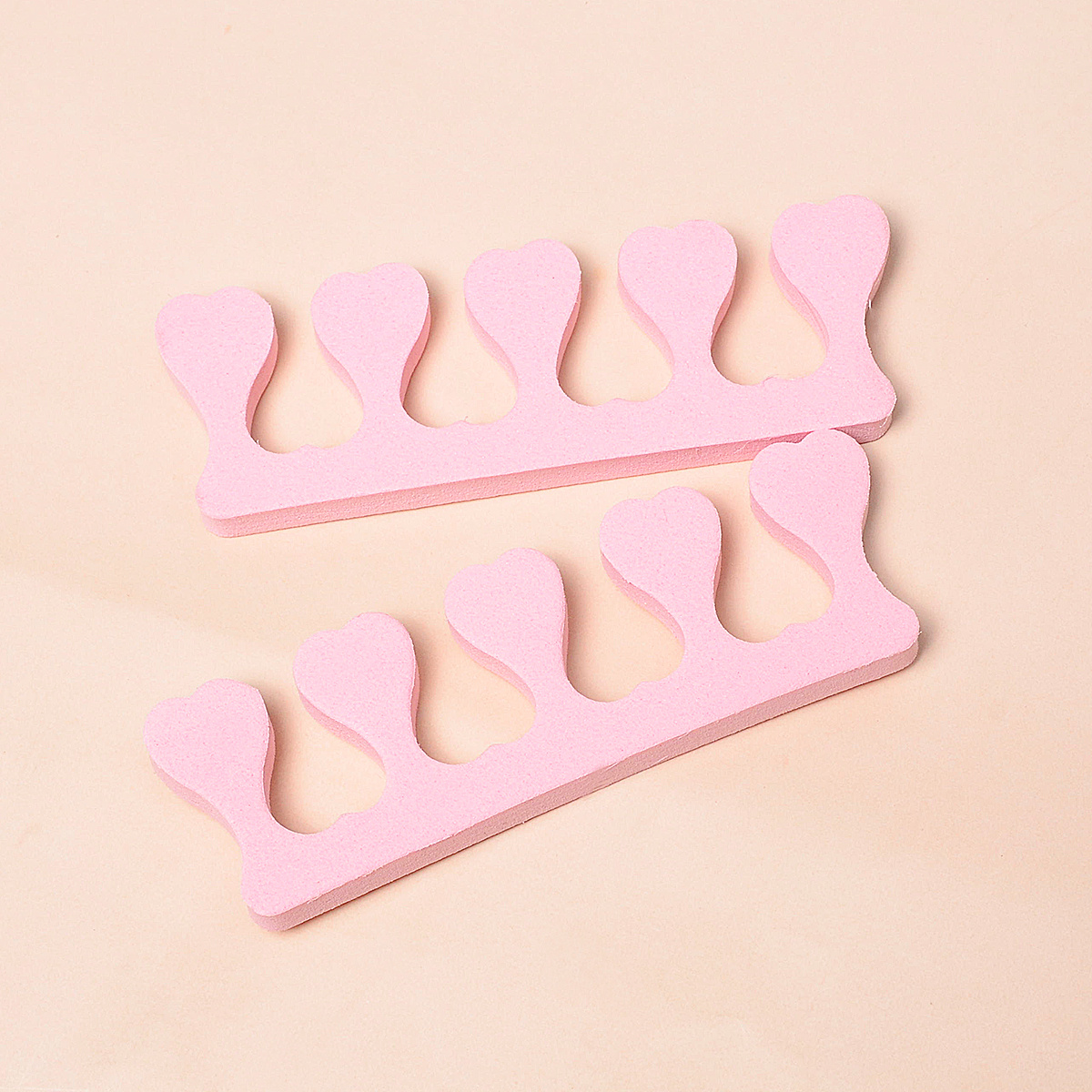 10 paar roze teenvinger sponsv - Nail Art Pink Soft recensie en prijs