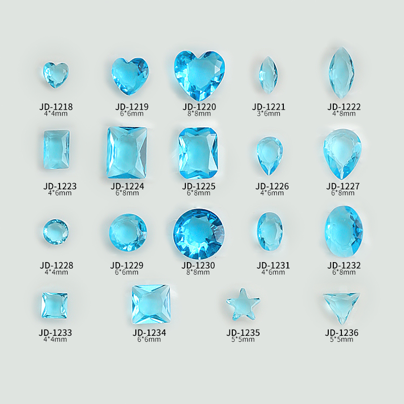 30 Stuks Kort Ijs Transparant  - Nail Art Ice Blue recensie en prijs