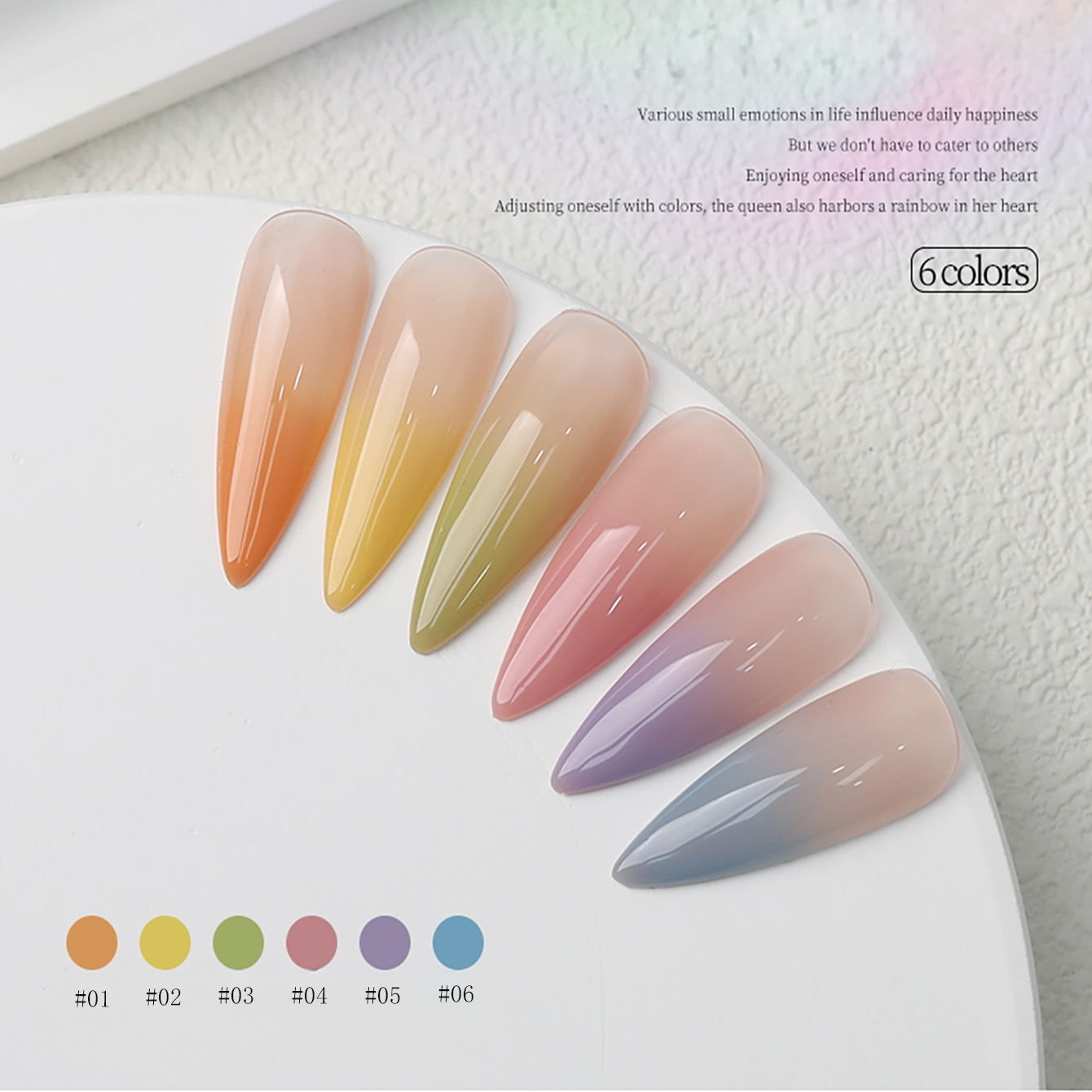 1-6 stuks PSK Nieuwe Macaron C - Nail Art Ice Blue recensie en prijs